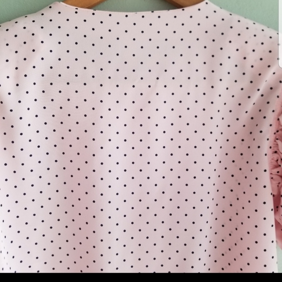Vintage pink puff sleeve blouse - Picture 9 of 14